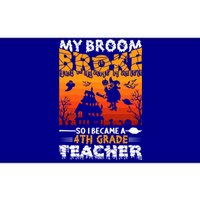 Funny Halloween School Teacher Costume 4Th Grade Teacher Great Gift Bumper Sticker