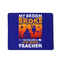 Funny Halloween School Teacher Costume 4Th Grade Teacher Great Gift Mousepad