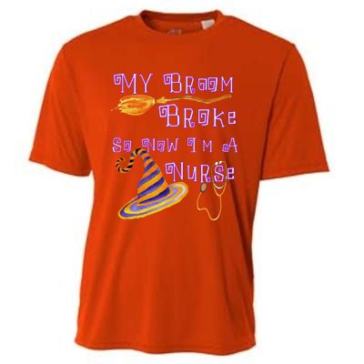 Funny Halloween Scrub Top For Nurses Gift Cooling Performance Crew T-Shirt