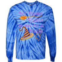 Funny Halloween Scrub Top For Nurses Gift Tie-Dye Long Sleeve Shirt