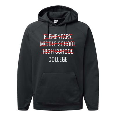 Funny High School Graduation College Bound Student Graduate Performance Fleece Hoodie