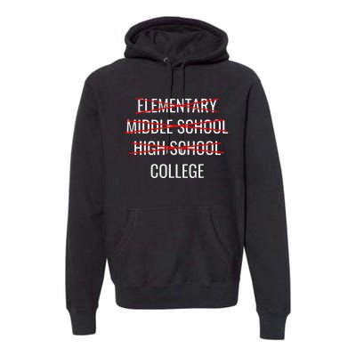 Funny High School Graduation College Bound Student Graduate Premium Hoodie