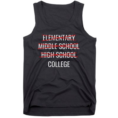 Funny High School Graduation College Bound Student Graduate Tank Top