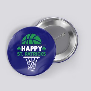 Funny Happy St Patricks Day Shamrock Basketball Meaningful Gift Button