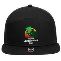 Funny Happy St CatrickS Day 80S St Patricks Cat Retro 7 Panel Mesh Trucker Snapback Hat