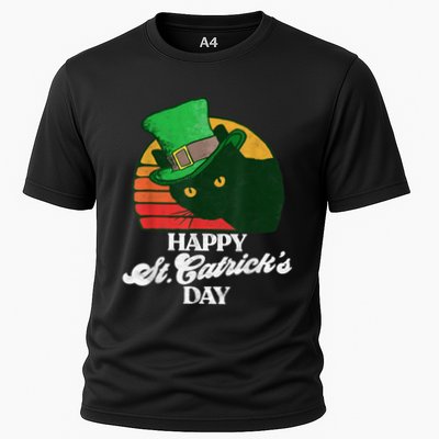 Funny Happy St CatrickS Day 80S St Patricks Cat Retro Performance Shirt