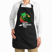 Funny Happy St CatrickS Day 80S St Patricks Cat Retro Apron