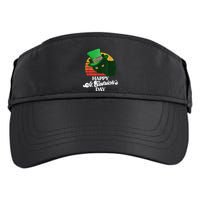 Funny Happy St CatrickS Day 80S St Patricks Cat Retro Adult Drive Performance Visor