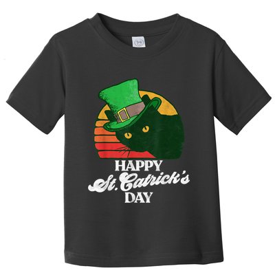 Funny Happy St CatrickS Day 80S St Patricks Cat Retro Toddler T-Shirt