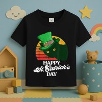 Funny Happy St CatrickS Day 80S St Patricks Cat Retro Toddler T-Shirt