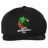 Funny Happy St CatrickS Day 80S St Patricks Cat Retro Wool Snapback Cap