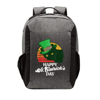 Funny Happy St CatrickS Day 80S St Patricks Cat Retro Vector Backpack