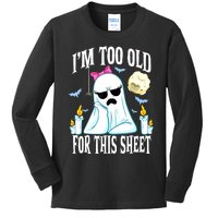 Funny Halloween Shirts For Ghost Face Costume Adult Kids Long Sleeve Shirt