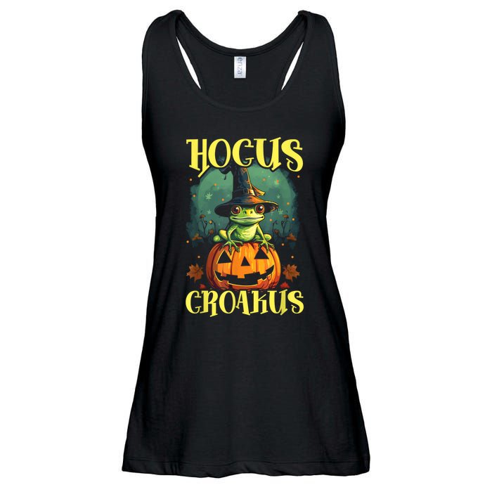 Frog Halloween Scary Toad Trick Or Treat Spooky Amphibian Ladies Essential Flowy Tank