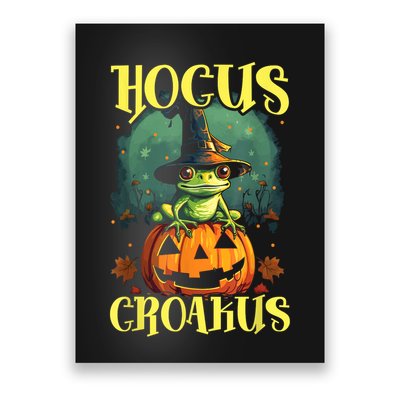 Frog Halloween Scary Toad Trick Or Treat Spooky Amphibian Poster