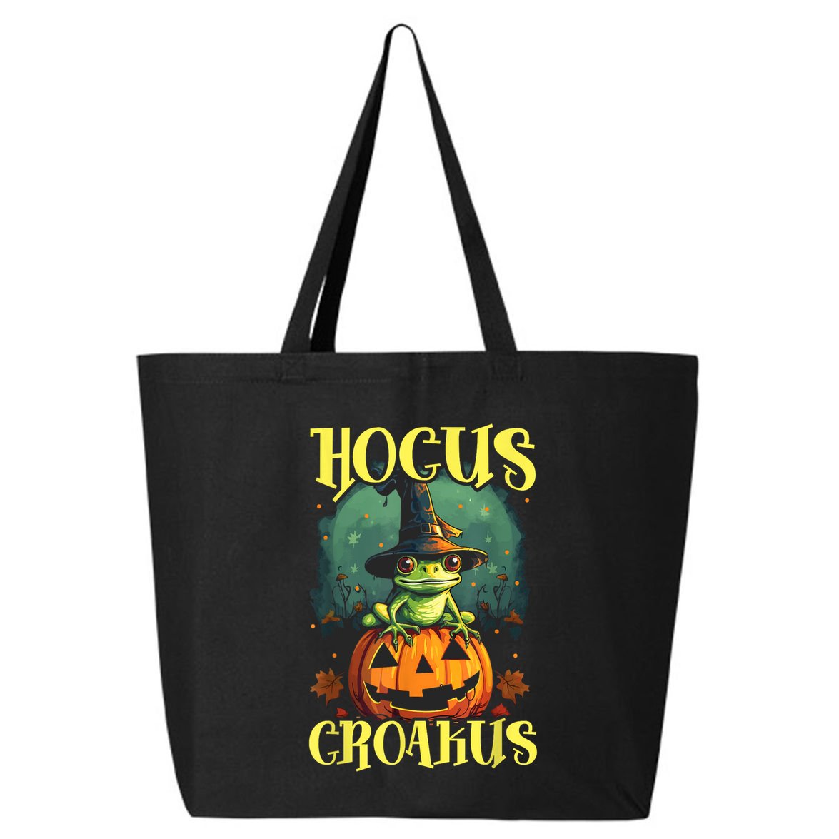 Frog Halloween Scary Toad Trick Or Treat Spooky Amphibian 25L Jumbo Tote