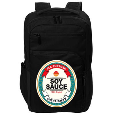 Funny Halloween Soy Sauce Funny Halloween Costume Women Impact Tech Backpack