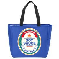 Funny Halloween Soy Sauce Funny Halloween Costume Women Zip Tote Bag