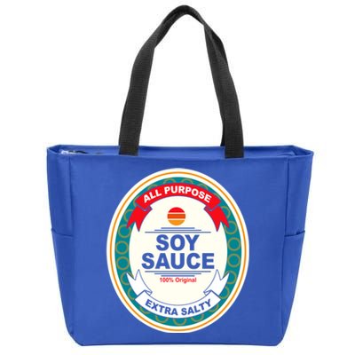 Funny Halloween Soy Sauce Funny Halloween Costume Women Zip Tote Bag