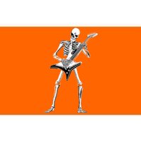 Funny Halloween Skeleton Guitarist Rock And Roll Band Guitar Gift Bumper Sticker