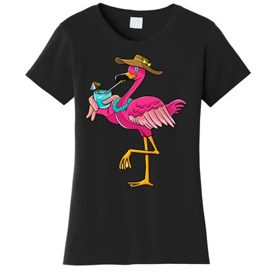 Flamingo Hawaiian Summer Tropical Luau Women's T-Shirt