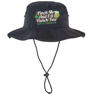 Funny Happy St Patrick's Day Pinch Me And I'll Punch You Bucket Hat