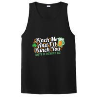 Funny Happy St Patrick's Day Pinch Me And I'll Punch You PosiCharge Competitor Tank