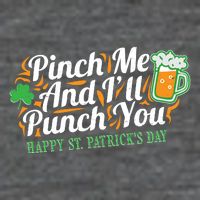 Funny Happy St Patrick's Day Pinch Me And I'll Punch You Kids Hoodie