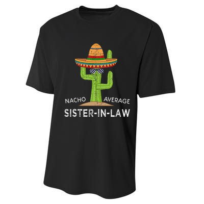 Fun Hilarious Saying Funny SisterInLaw Performance Sprint T-Shirt