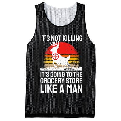Funny Hunting Saying Deer Hunter I Grocery Store Mesh Reversible Basketball Jersey Tank