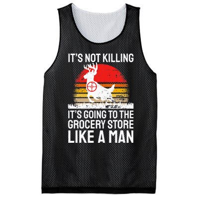 Funny Hunting Saying Deer Hunter I Grocery Store Mesh Reversible Basketball Jersey Tank