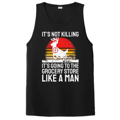 Funny Hunting Saying Deer Hunter I Grocery Store PosiCharge Competitor Tank