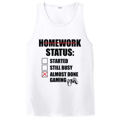 Funny Homework Status Still Busy Gaming Gamer Meme PosiCharge Competitor Tank