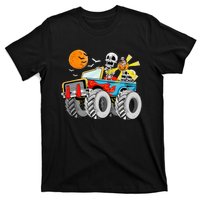 Funny Halloween Skeleton Monster Truck T-Shirt