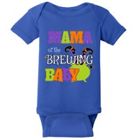 Funny Halloween Shower Spooky Mama Of Brewing Cute Gift Baby Bodysuit