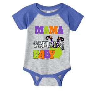 Funny Halloween Shower Spooky Mama Of Brewing Cute Gift Infant Baby Jersey Bodysuit