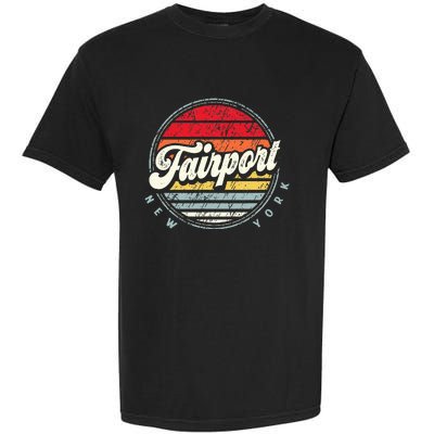 Fairport Home State Cool 70s Style Sunset Garment-Dyed Heavyweight T-Shirt