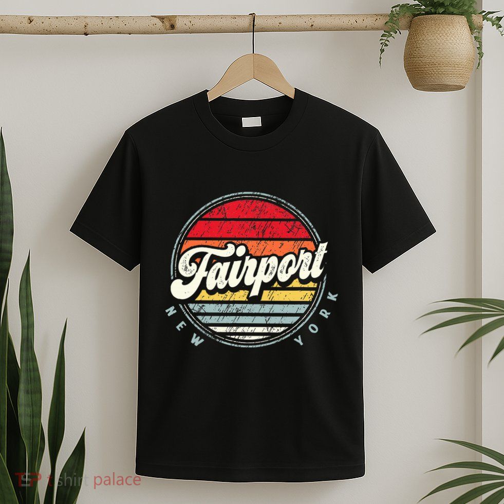 Fairport Home State Cool 70s Style Sunset T-Shirt