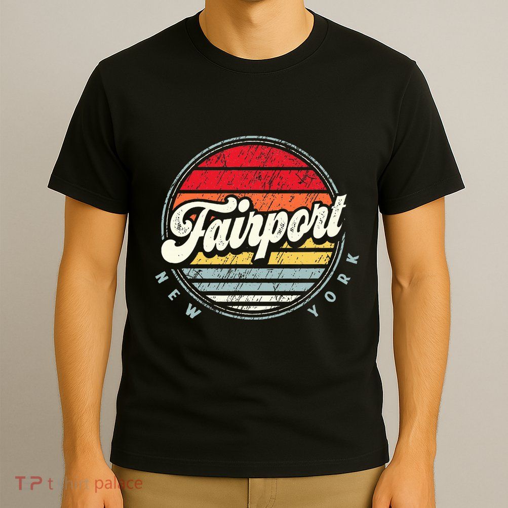 Fairport Home State Cool 70s Style Sunset T-Shirt