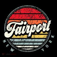 Fairport Home State Cool 70s Style Sunset Impact Tech Backpack