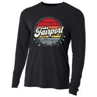 Fairport Home State Cool 70s Style Sunset Cooling Performance Long Sleeve Crew