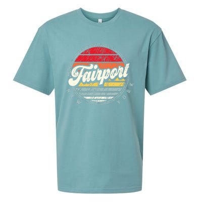 Fairport Home State Cool 70s Style Sunset Sueded Cloud Jersey T-Shirt