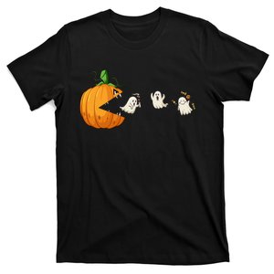 Funny Halloween Scary Pumpkin Ghosts Creepy Halloween Gamer T-Shirt