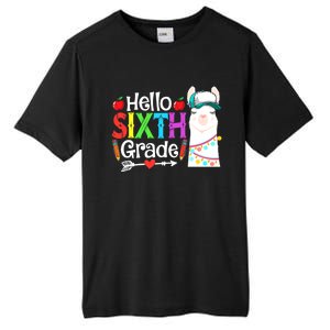 Funny Hello Sixth Grade Llama Back To School First Day Cute Gift Tall Fusion ChromaSoft Performance T-Shirt