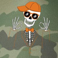 Funny Halloween Skeleton Hipster Bowtie Tuxedo Tux Legacy Tie Dye Trucker Hat