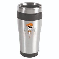 Funny Halloween Skeleton Hipster Bowtie Tuxedo Tux 16oz Travel Tumbler