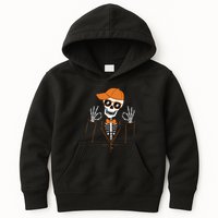 Funny Halloween Skeleton Hipster Bowtie Tuxedo Tux Kids Hoodie