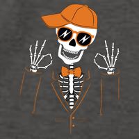 Funny Halloween Skeleton Hipster Bowtie Tuxedo Tux Vector Backpack