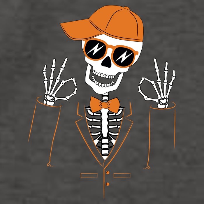 Funny Halloween Skeleton Hipster Bowtie Tuxedo Tux Vector Backpack