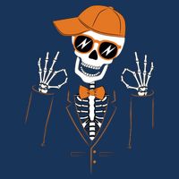 Funny Halloween Skeleton Hipster Bowtie Tuxedo Tux Infant Baby Jersey Bodysuit